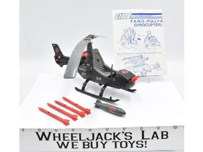 Cobra F.A.N.G Assault Gyrocopter Helicopter 100% Complete 1983 Vehicle GI Joe
