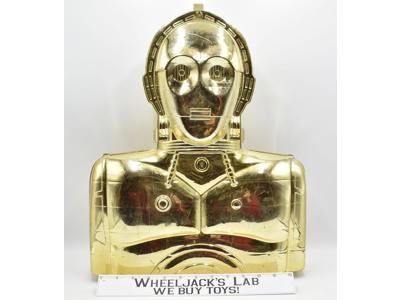 C-3PO Gold Storage Collectors Case W/Inserts 1983 Kenner Star Wars Vintage