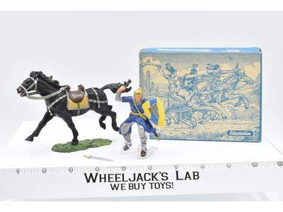 8857 W BLE BOX Mounted Cavalry Soldier Norman W Sword Toy Soldiers Elastolin 70M