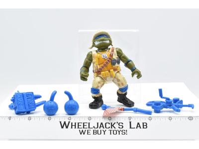 Military Lieutenant Leo 100% Complete 1991 TMNT Teenage Mutant Ninja Turtle
