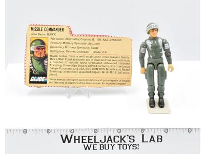 Hawk 100% Complete V1.5 GI Joe 1983 Hasbro Action Figure Vintage