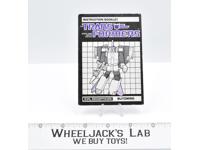 Blitzwing Action Figure Instruction Manual Booklet 1985 Hasbro G1 Transformers
