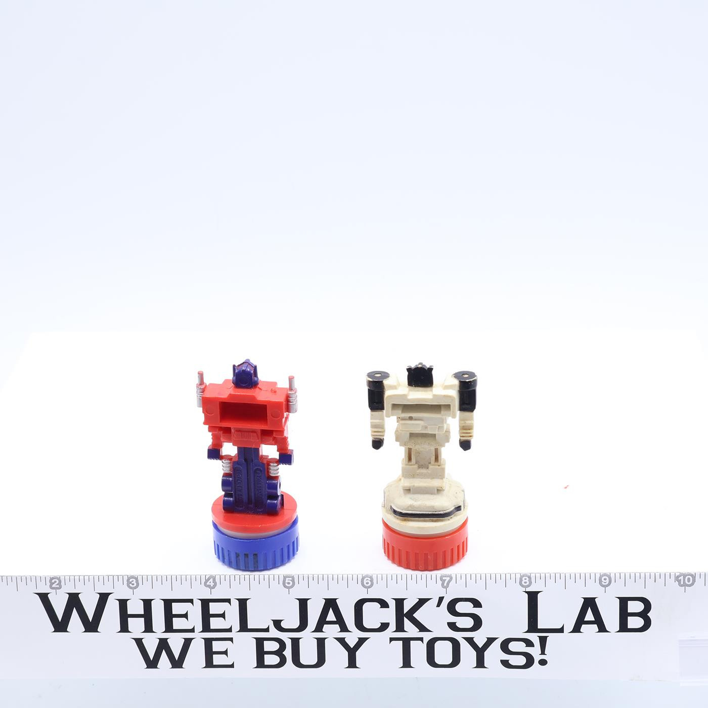 Optimus Prime & Jazz Ink Stamper Stamp Bots Vintage 1984 G1 Transformers Figure