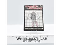 Powerdasher Jet Action Figure Instruction Manual Booklet 1985 G1 Transformers