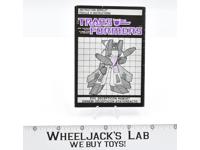Ramjet Action Figure Robot Instruction Manual 1985 Hasbro G1 Transformers