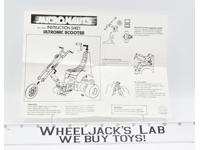 Ultronic Scooter Instruction Sheet Manual Micronauts 1976 Mego Vintage Vehicle