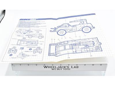 Eliminator Original Blueprints Instructions 1988 ARAH GI Joe Cobra