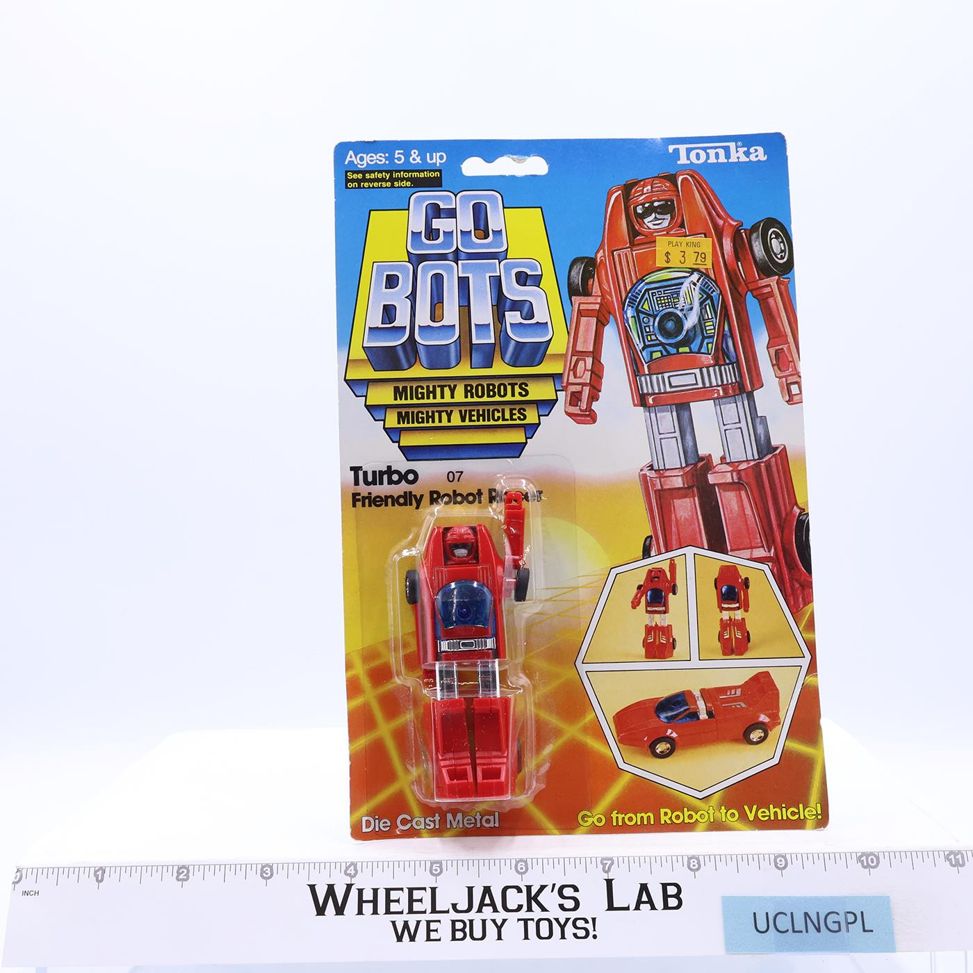 Turbo Friendly Robot Racer Gobots 1983 Tonka Action Figure NEW MOSC SEALED