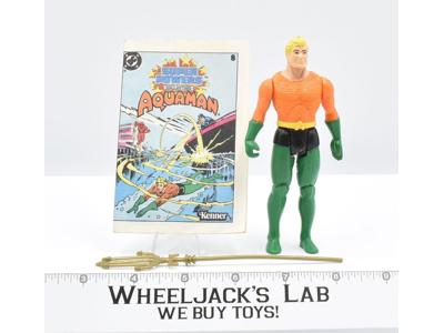Aquaman W/Comic 100% Complete DC SUPER POWERS 1984 Kenner 5" Action Figure