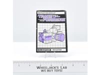 Reflector Action Figure Instruction Manual Booklet 1985 Hasbro G1 Transformers