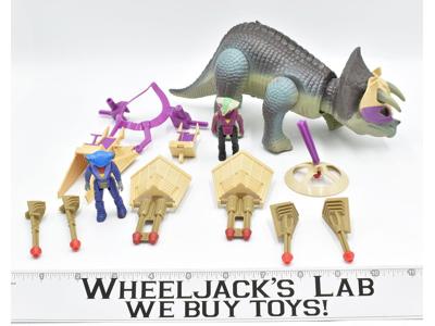 Triceratops WORKS Complete Hammerhead &amp; Sidewinder Dino Riders Vintage 1988 Tyco