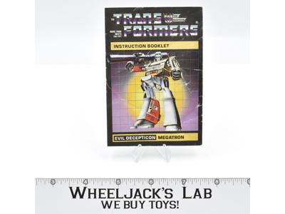 Megatron Action Figure Instruction Manual Booklet Canadian 1985 G1 Transformers