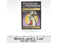 Megatron Action Figure Instruction Manual Booklet Canadian 1985 G1 Transformers