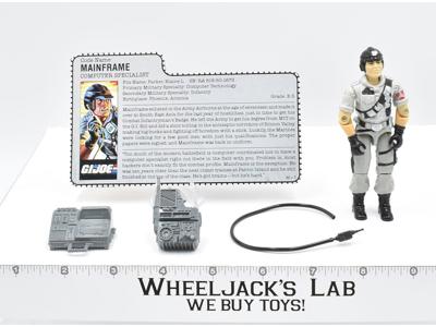 Mainframe 100% Compete 1986 GI Joe Hasbro Action Figure Vintage