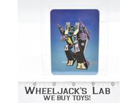 Skywarp Card 101 Variant Color Transformers Action Trading Cards 1985 G1