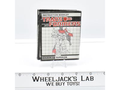 Superion Giftset Action Figure Instruction Manual Booklet 1985 G1 Transformers
