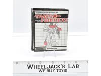 Superion Giftset Action Figure Instruction Manual Booklet 1985 G1 Transformers