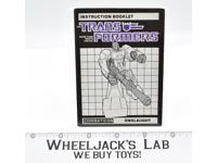 Onslaught Action Figure Vintage Instruction Manual Booklet 1986 G1 Transformers