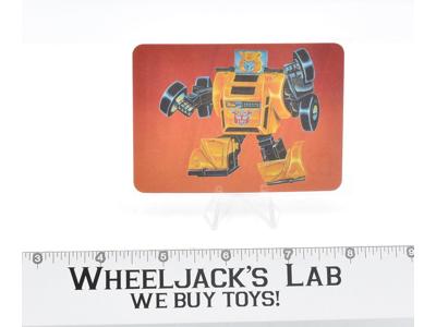 Bumblebee Card 28 Variant Color Transformers Action Trading Cards 1985 G1