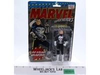 The Punisher Marvel Super Heroes Cap Firing Weapons 1990 Toy Biz MOSC New