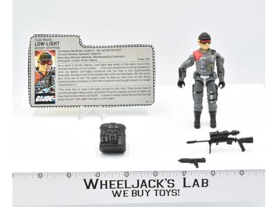 Low-Light 100% Complete GI Joe 1986 Hasbro Action Figure Vintage