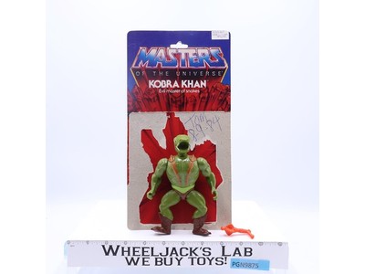 Kobra Khan Complete W/12 CARDBACK He-Man Masters of the Universe MOTU 1984