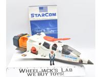 Starmax Bomber WHITE Transport Missile Cruiser W/Figure Starcom 1986 Coleco