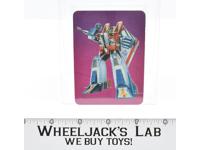 Starscream Card 98 Variant Color Transformers Action Trading Cards 1985 G1