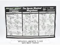 Beast Wars Magnaboss Instruction Manual Transformers Kenner Action Figure