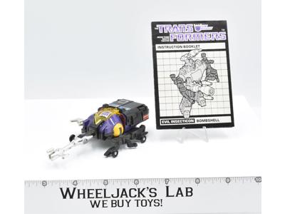 Bombshell ~ 100% Complete 1985 Hasbro G1 Transformers Action Figure W MANUAL