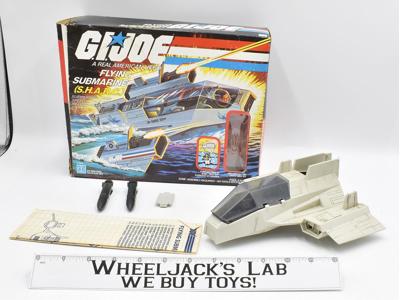 S.H.A.R.C. Flying Submarine 100% Complete W/Box GI Joe ARAH Cobra 1984 Vintage