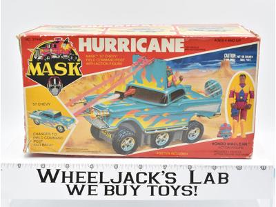Hurricane Hondo Maclean w Box 100% Complete Vehicle MASK 1985 Kenner Vintage