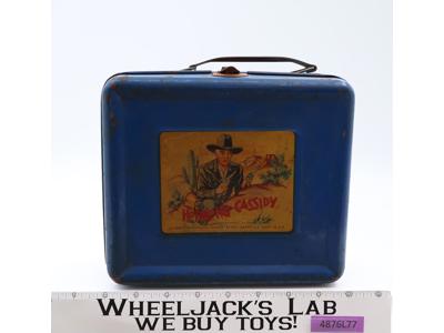Hopalong Cassidy BLUE Metal Lunch Box 1950 Aladdin Industries Vintage