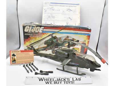 Dragonfly Assault Copter WORKS 100% Complete W/Box 1983 G.I. Joe Cobra Vehicle