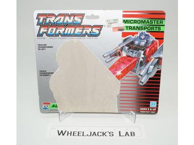 Overload Micromaster Cardback Vintage 1989 G1 Transformers Hasbro Action Figure
