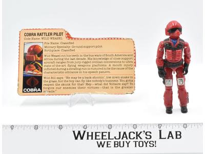 Wild Weasel Rattler Pilot v1 100% Complete GI Joe Hasbro 1984 Vintage