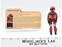 Wild Weasel Rattler Pilot v1 100% Complete GI Joe Hasbro 1984 Vintage