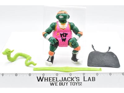 Shell Slammin Mike Michaelangelo Complete 1991 TMNT Teenage Mutant Ninja Turtle