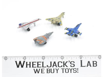 Lot Jets &amp; Airplane x4 1988 Micro Machines Lewis Galoob Vintage