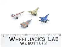 Lot Jets &amp; Airplane x4 1988 Micro Machines Lewis Galoob Vintage