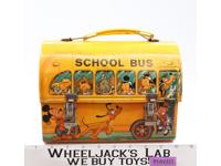 Walt Disney School Bus Dome Metal Lunch Box ONLY 1960s Aladdin Industries