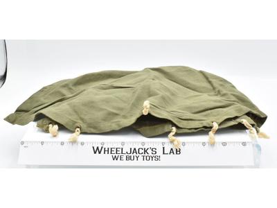 1964 GI Joe Army Bivouac Pup Tent 12" ALL BUTTONS ROPE Hasbro Action Figure