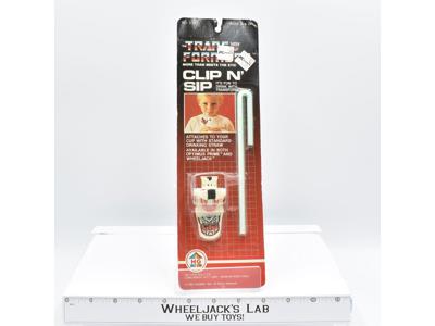 Wheeljack Clip N' Sip Tall Card NEW 1984 HG Toys Vintage G1 Transformers