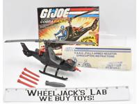 Cobra F.A.N.G Assault Gyrocopter Helicopter W/Box Complete 1983 Vehicle GI Joe