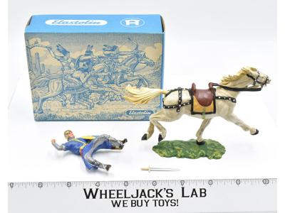 8857 W BLU BOX Mounted Cavalry Soldier Norman W Sword Toy Soldiers Elastolin 70M