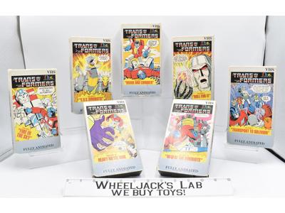 Volume 3-7 9-10 Lot of 7 Vol VHS G1 Transformers f.h.e. 1985