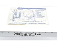 Manta Original Blueprints Instructions 1983 ARAH GI Joe Cobra