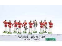 7305 US Marine Corps 10 pc w/ Drum Major Metal Models W. Britain Toy Soldiers