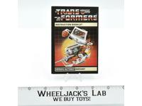 Ratchet Action Figure Vintage Instruction Manual Booklet 1984 G1 Transformers
