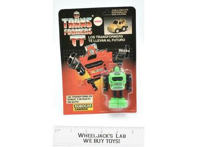 Cliffjumper Robocar Carrera Green MOSC Antex Argentina G1 Transformers Vintage